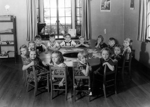 A grade school classroom from 1939. Photo provided by Jim O'Donnell.